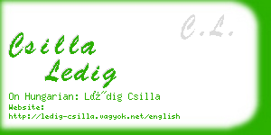 csilla ledig business card